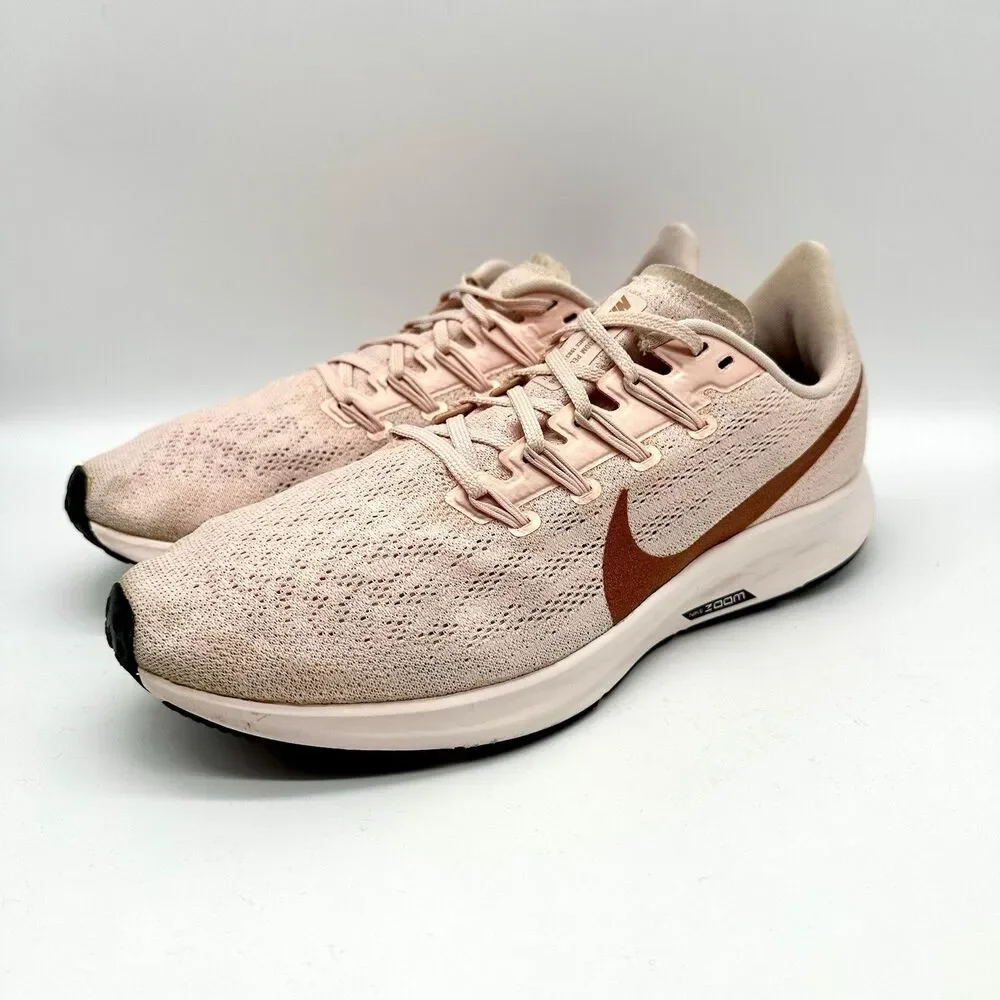 Nike Womens Air Zoom Pegasus 36 CT1187-600 Pink Running Shoes Sneakers Size 11